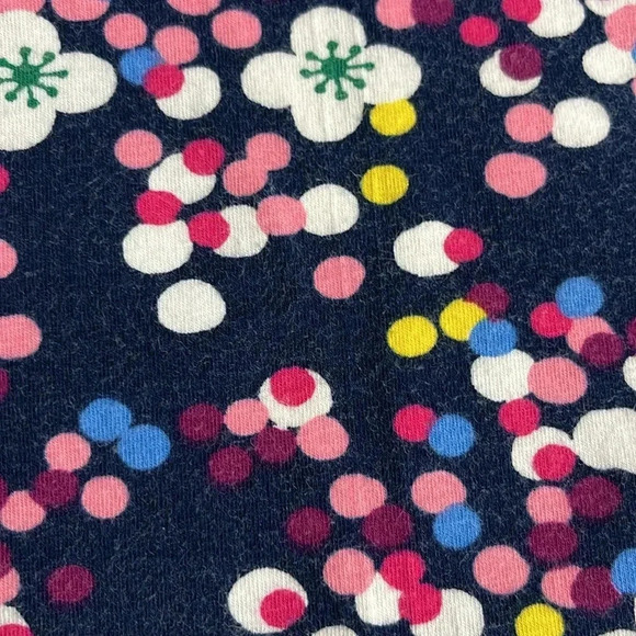 Imperfect The Talbots tee size 2x faded navy blue floral long sleeve Talbots top - Picture 8 of 11